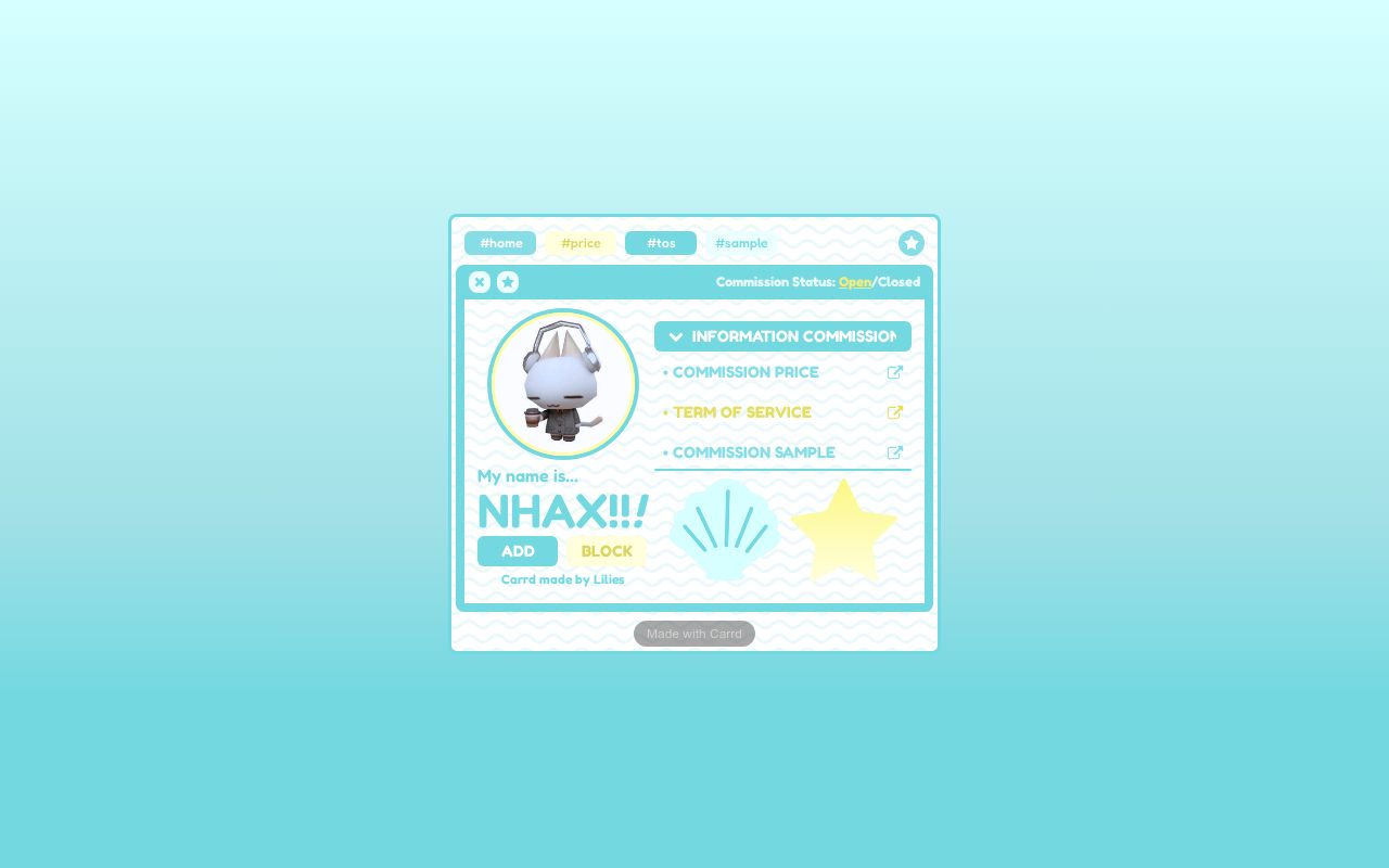 Nhax Commission